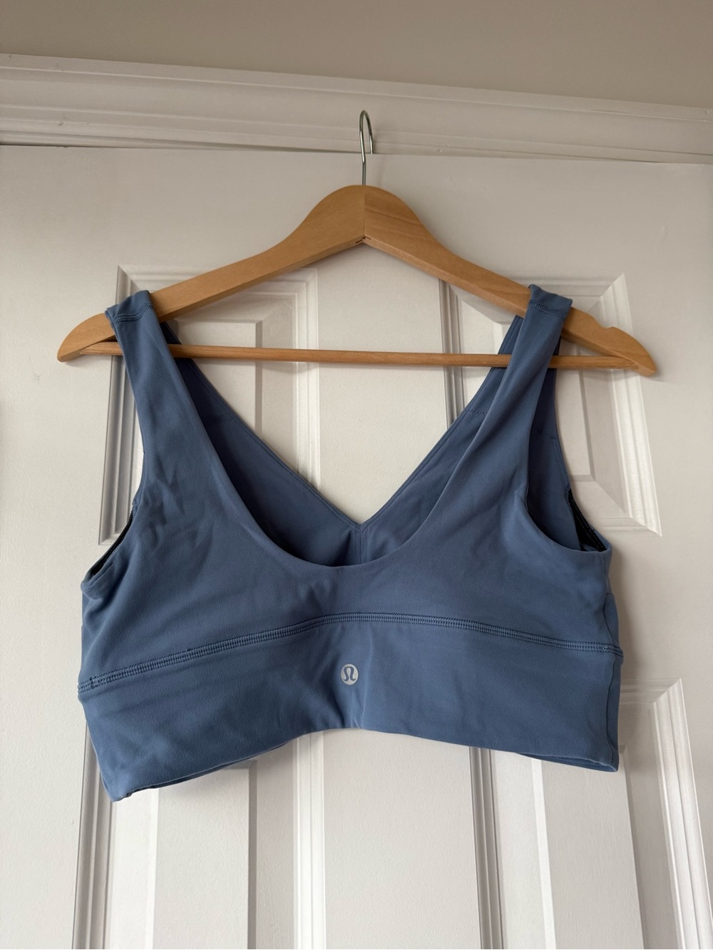 Lululemon Align V Neck Bra C/D Cup Washed Denim - Picture 2 of 2